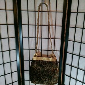 Tianni faux fur shoulder bag